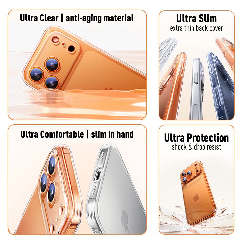 Premium Crystal Clear Shock Resist Protective Case Cover For Apple iPhone